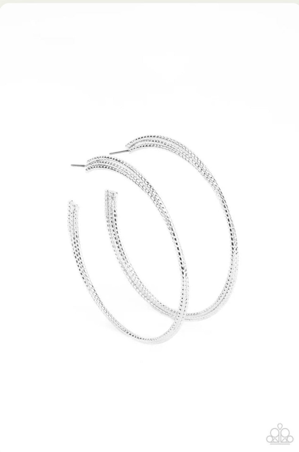 Candescent Curves - Silver Earring