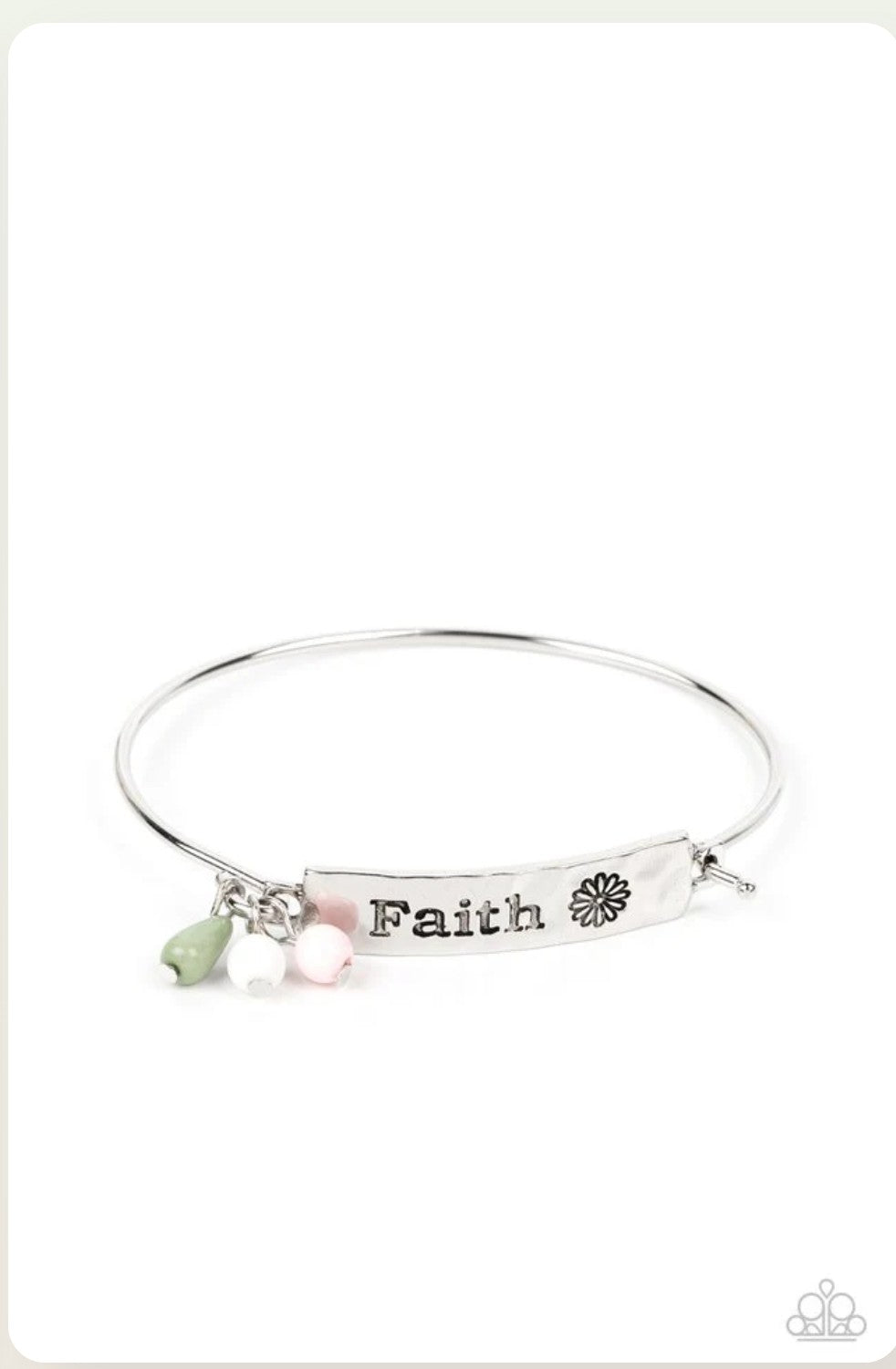 Flirting with Faith Green Bracelet