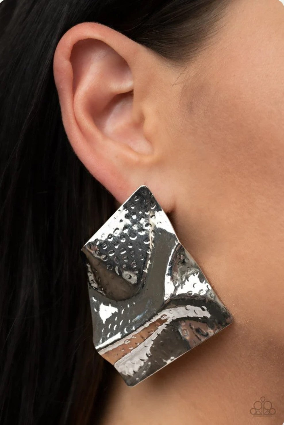 Modern Maverick - Silver Earring
