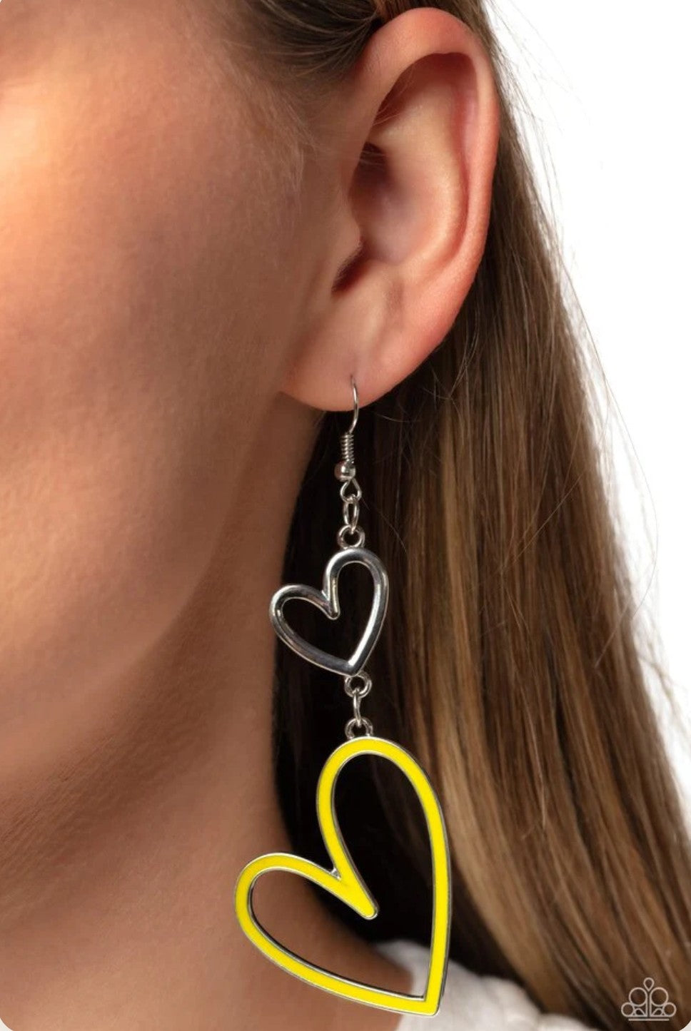 Pristine Pizzazz YELLOW Heart Earring
