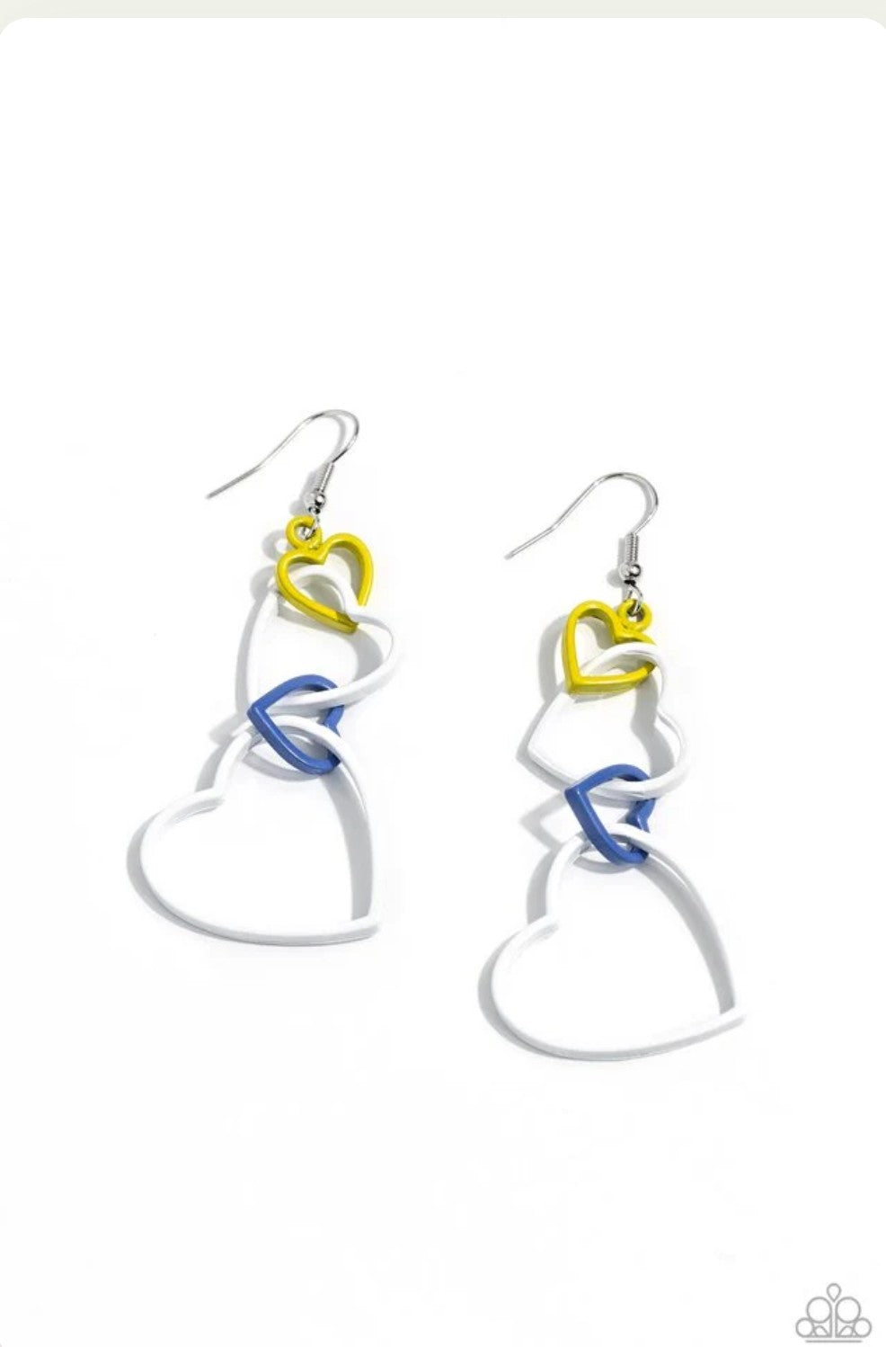 Cascading Crush - White Earring