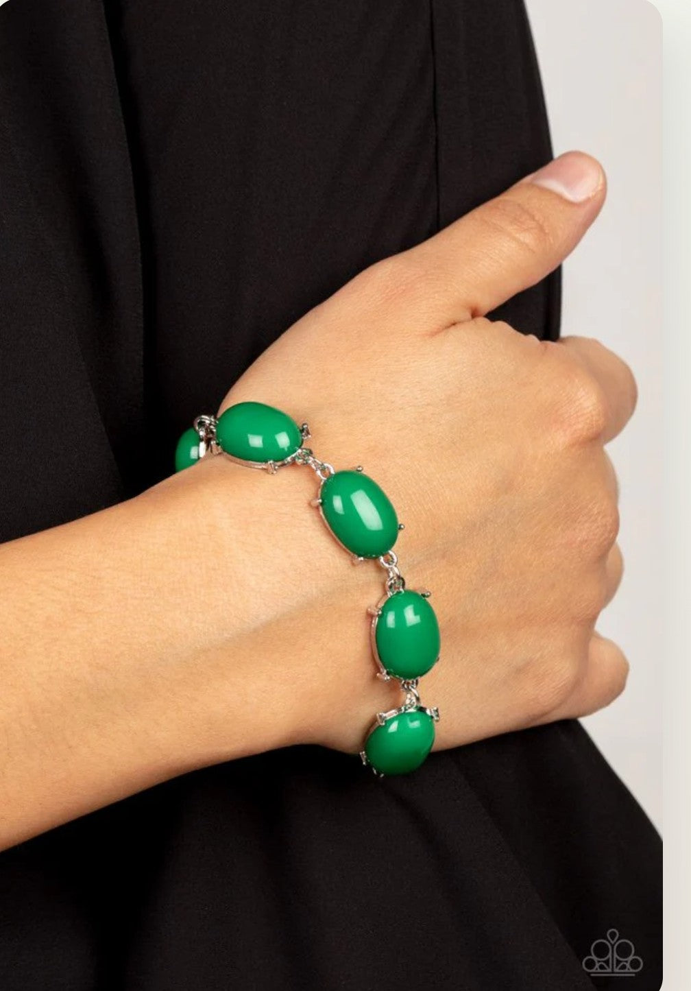 Confidently Colorful Green Bracelet