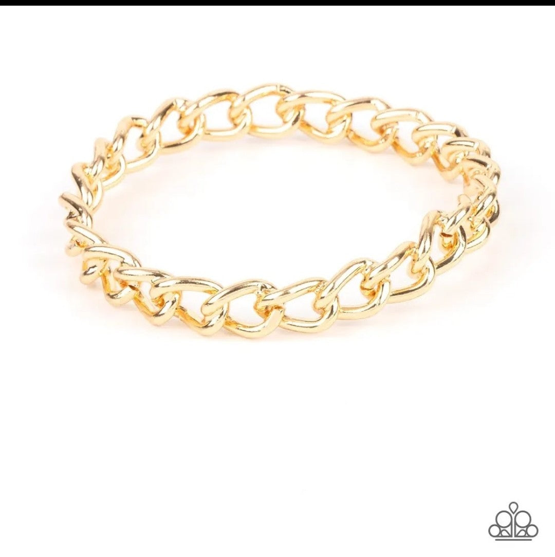 Rebel Radar Gold Bangle Bracelet