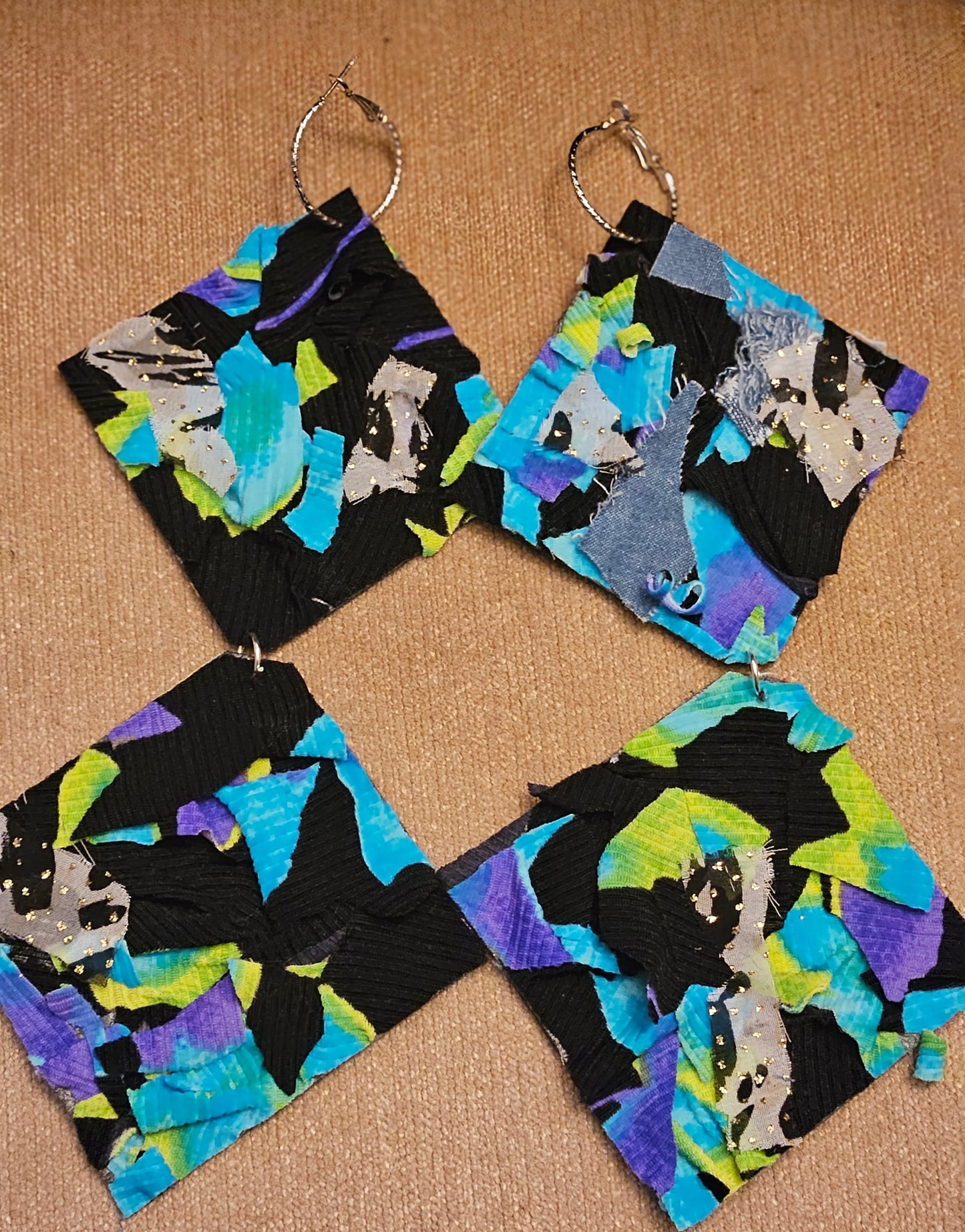 Electric Shock Blue Multi Earring