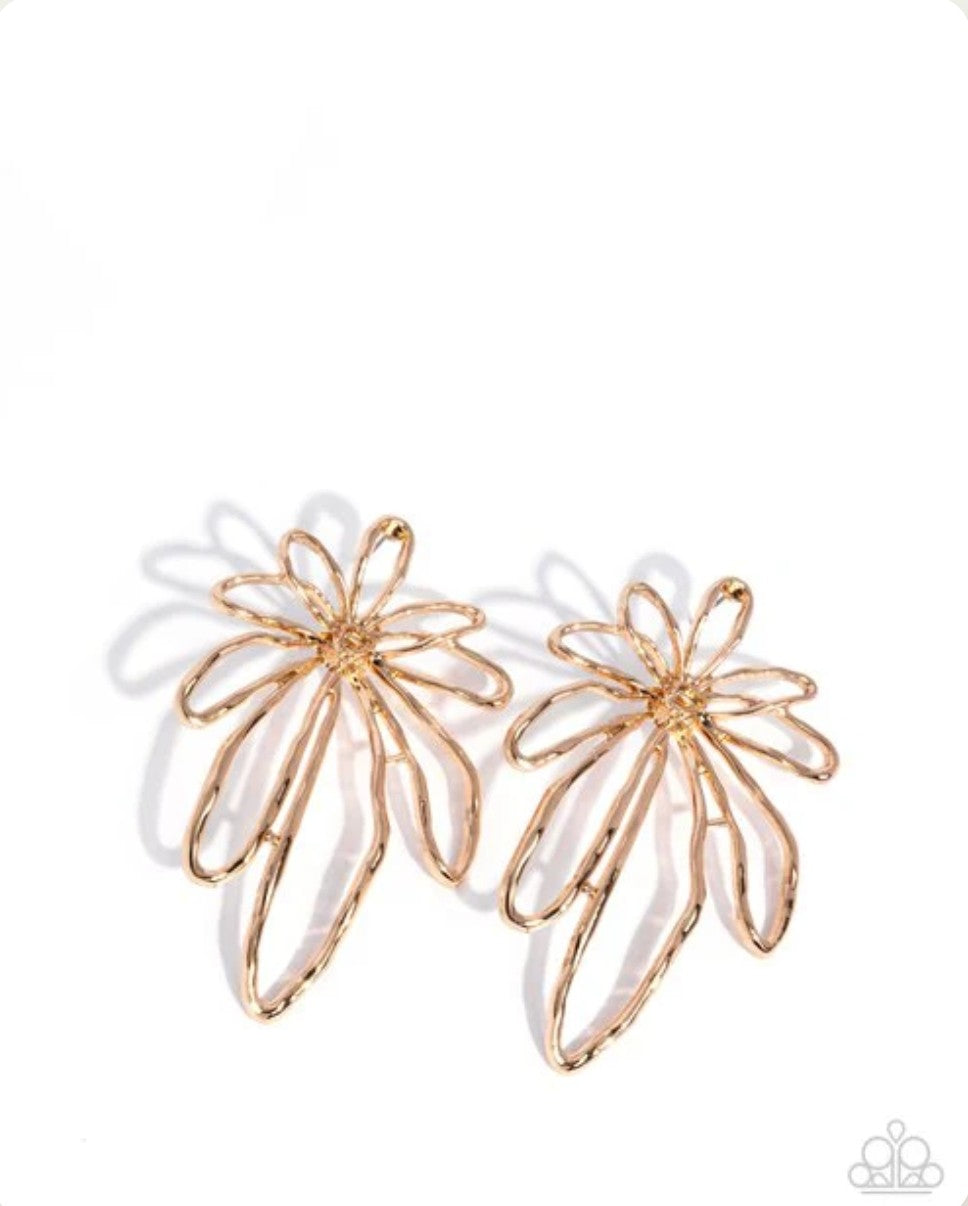 Growing Garden - Gold Earring