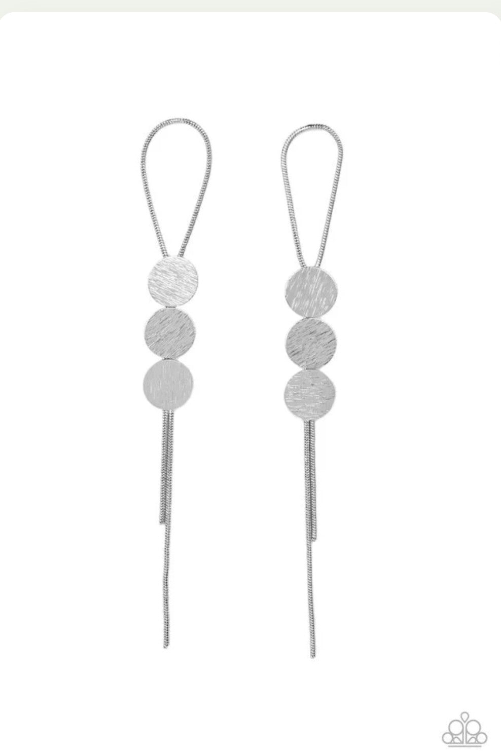 Bolo Beam - Silver Earring