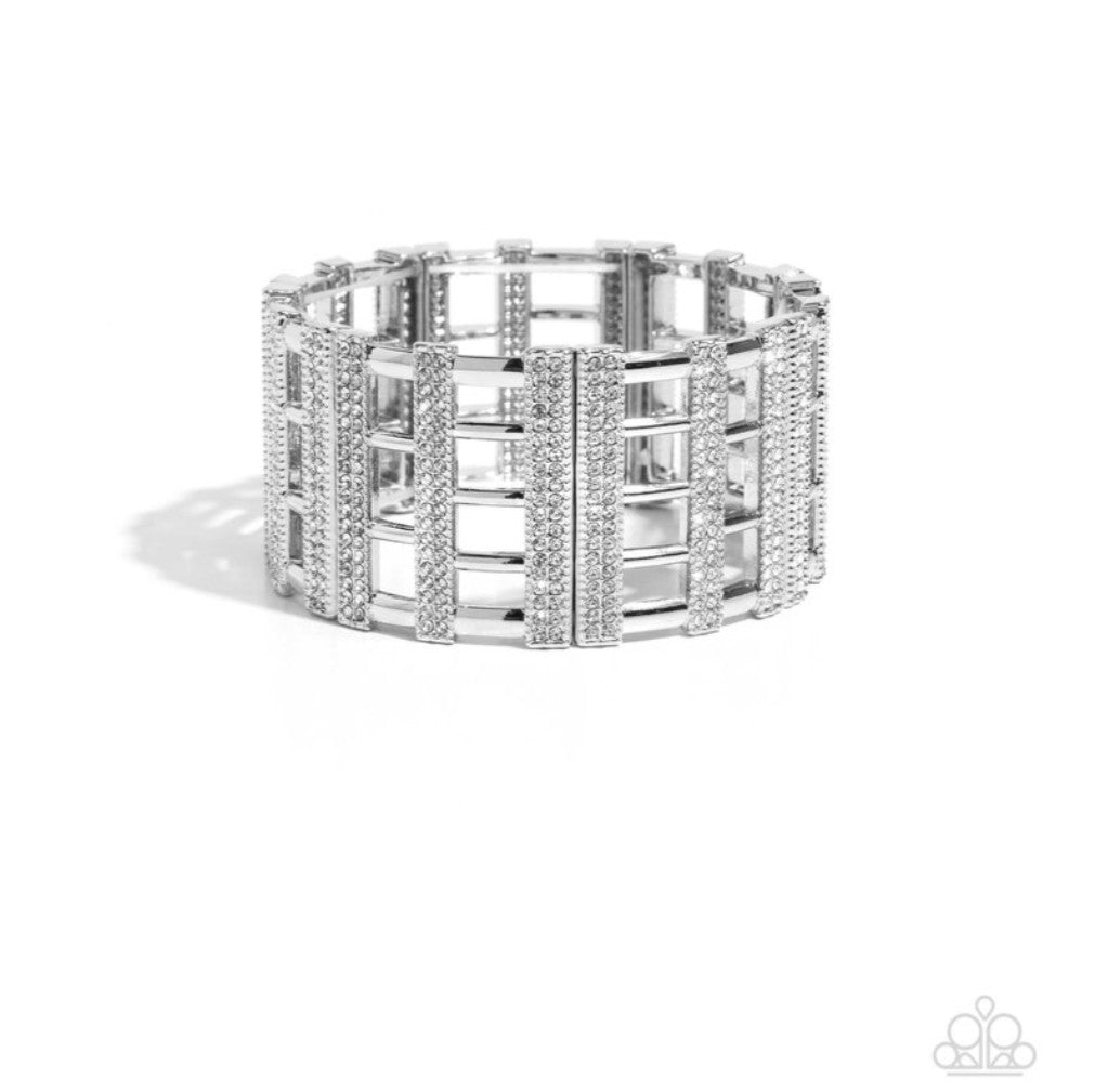 Vertical Vanity - White Bracelet