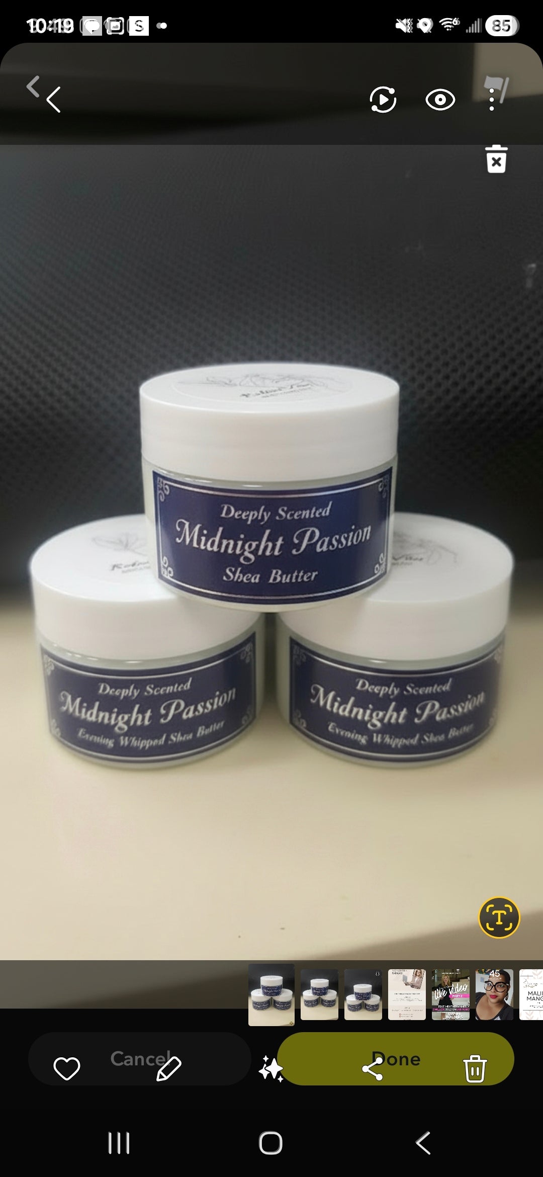 Midnight Passion Whipped Shea Butter 4oz.