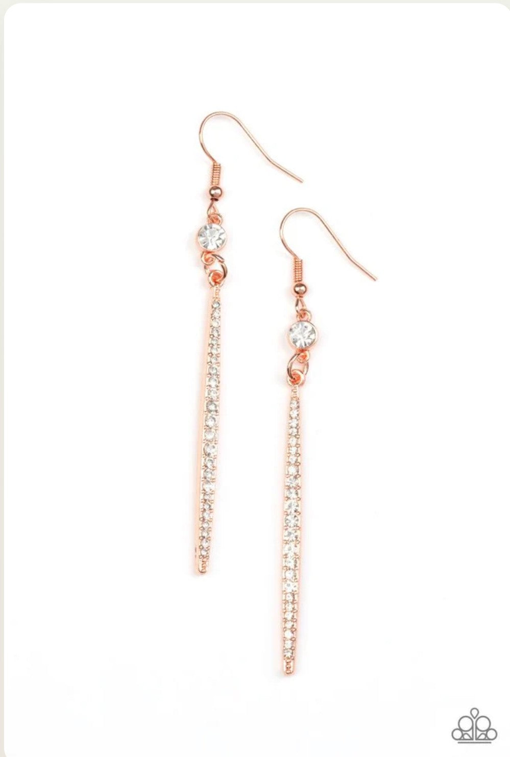 Skyscraping Shimmer - Copper Earring