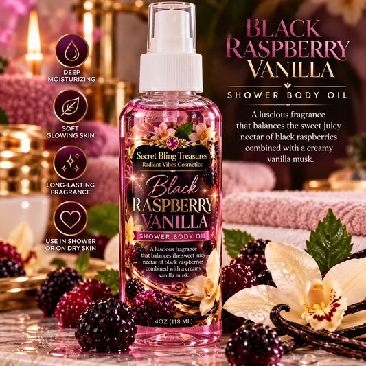 Raspberry Vanilla Shower Body Oil