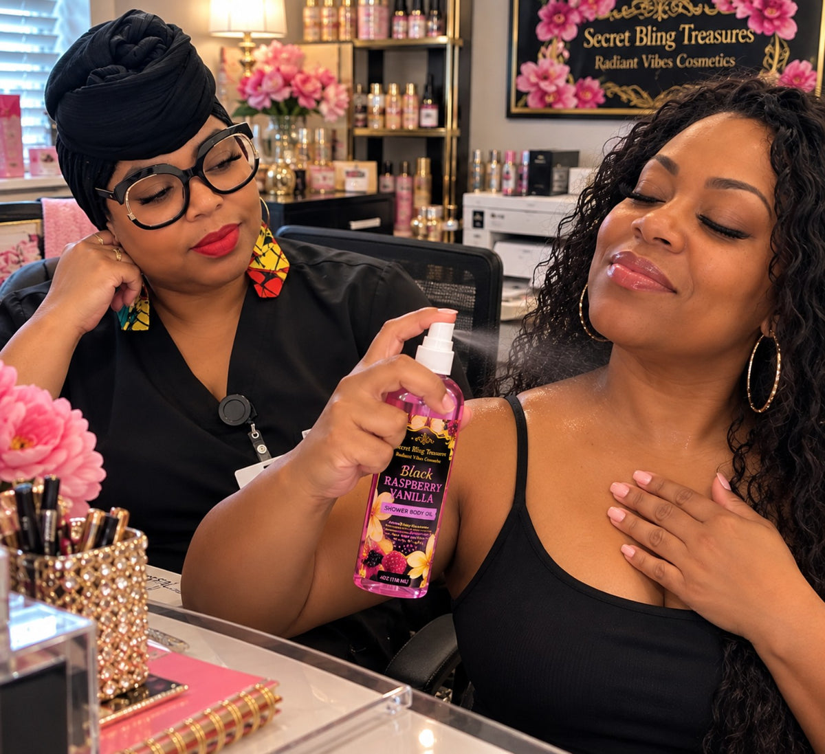 Raspberry Vanilla Shower Body Oil