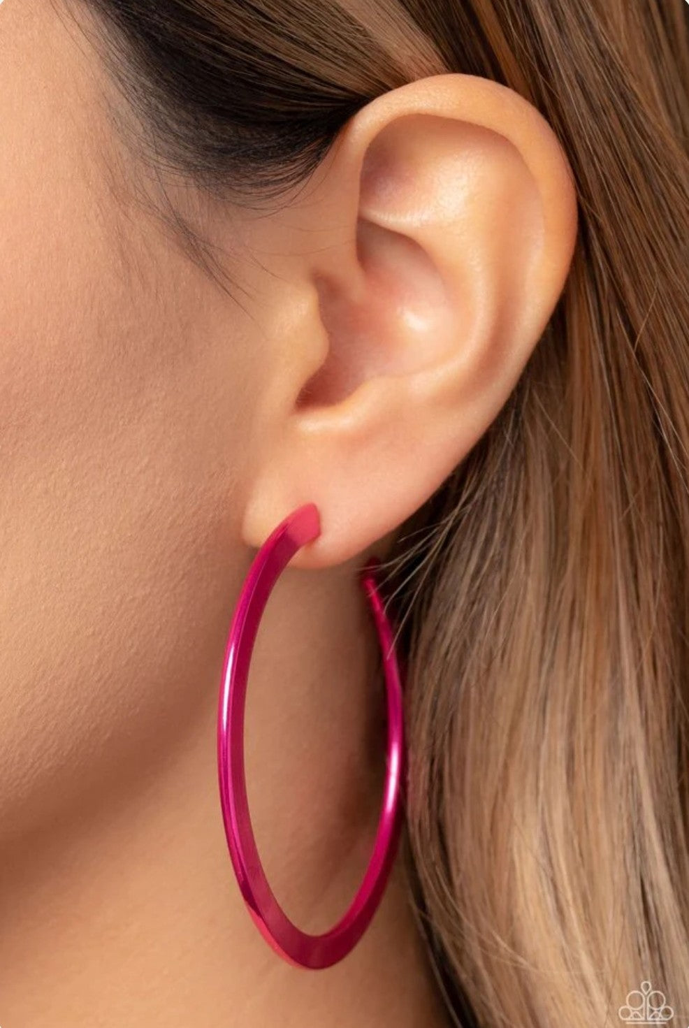 Pop HOOP - Pink Earring