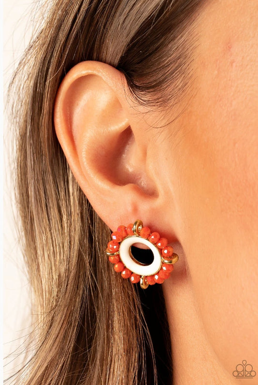 Nautical Notion Orange Post Earring