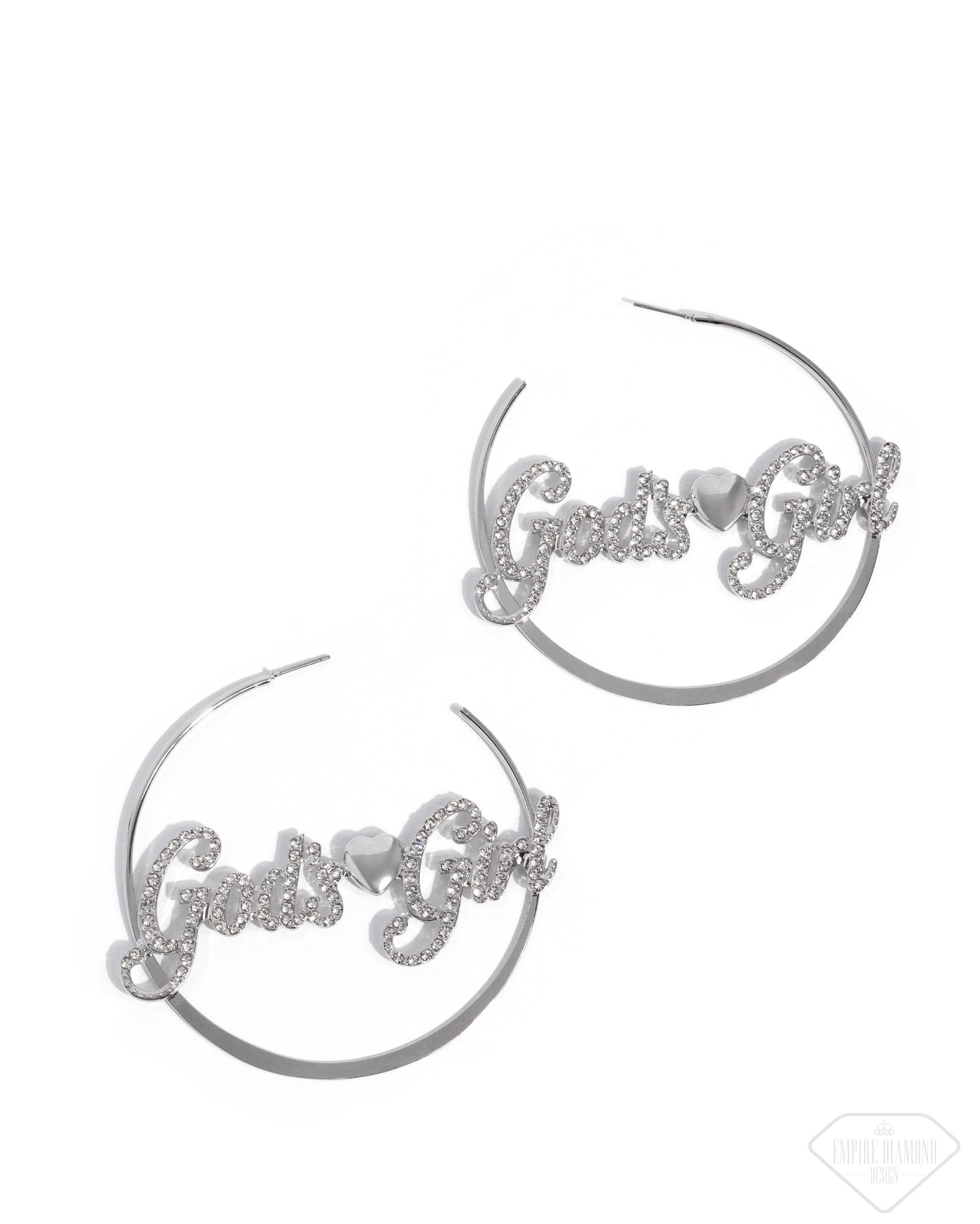 God's Girl Silver Earring