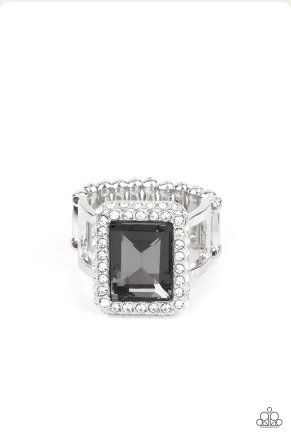 Glamorously Glitzy - Silver Ring