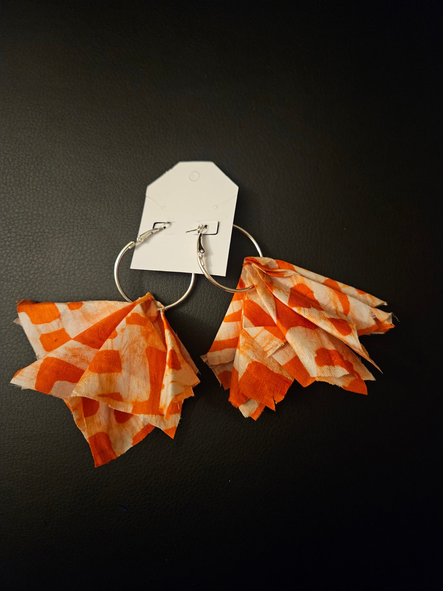 Orange Flappy Earring