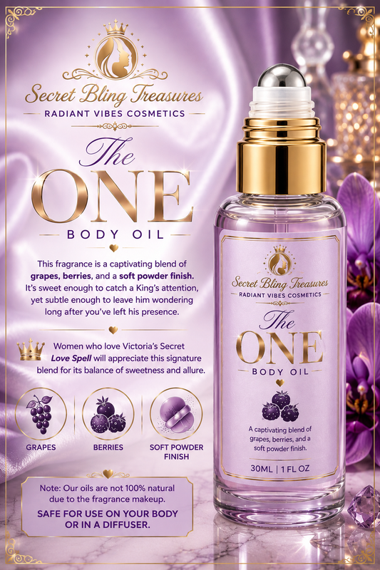 Radiant Vibes Skin Cosmetics Body Oils: The One