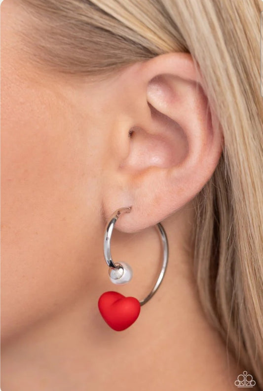 Romantic Representative - Red Earring