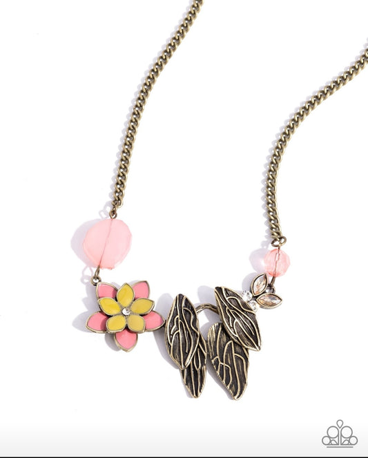 Standing Shimmer - Brass Necklace