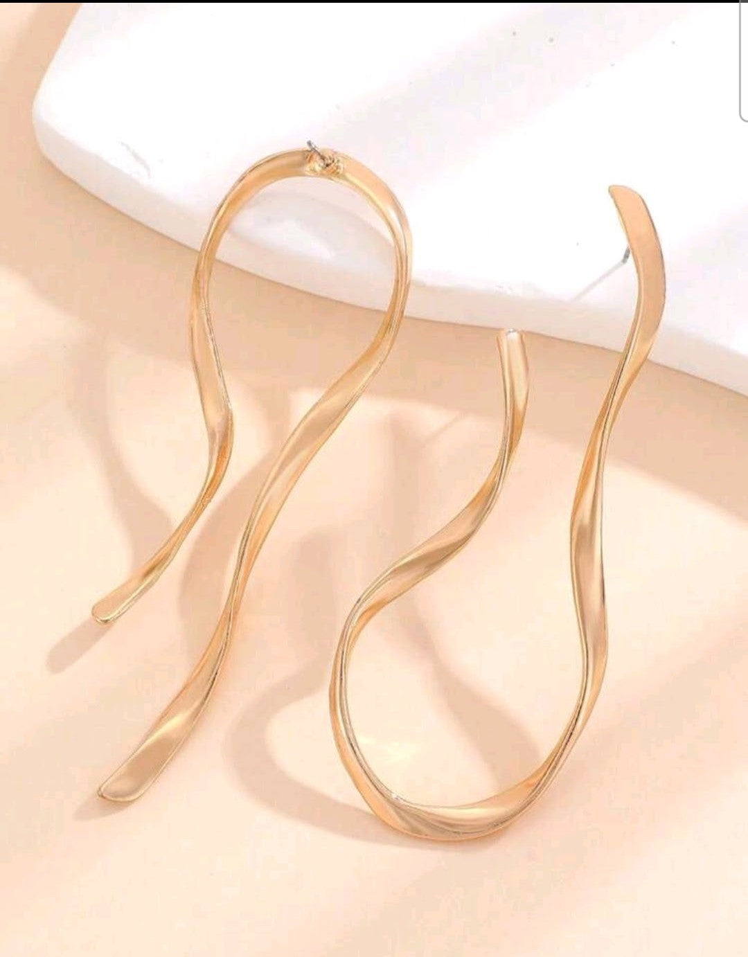 Geometric Way Gold Earring