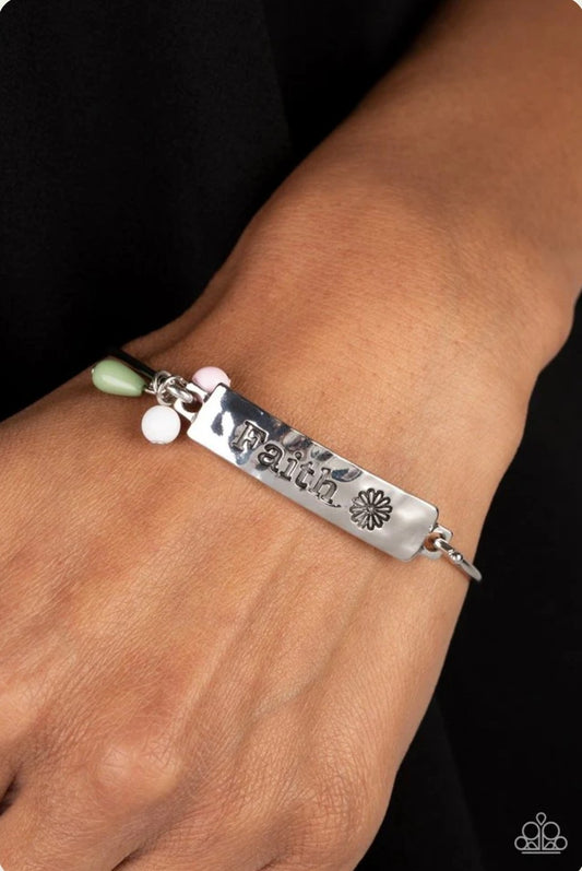 Flirting with Faith Green Bracelet