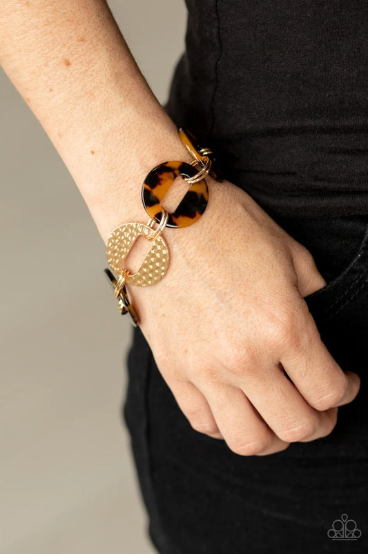 Retro Recharge Brown Bracelet