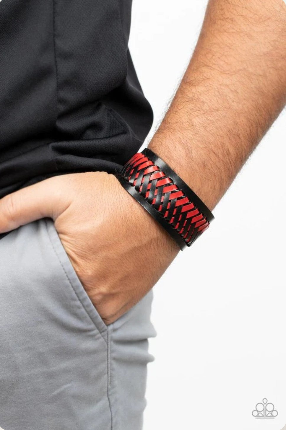 Punk Rocker Road Red Urban Wrap Bracelet