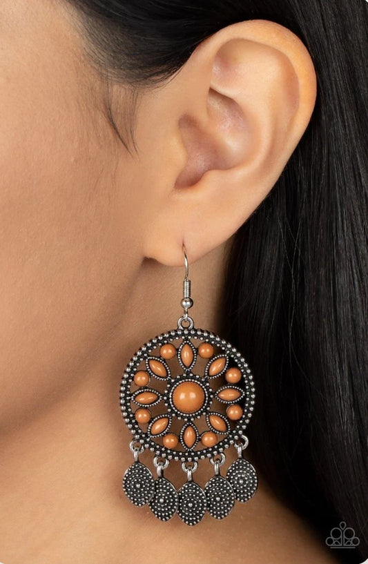 Sagebrush Symphony Brown Earring
