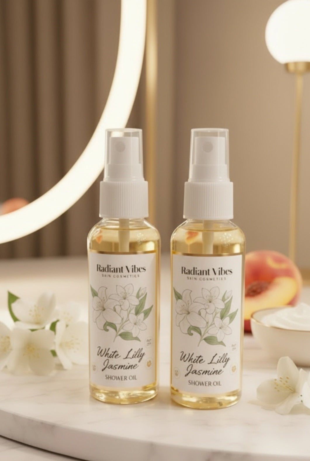 White Lilly Jasmine Shower Oil