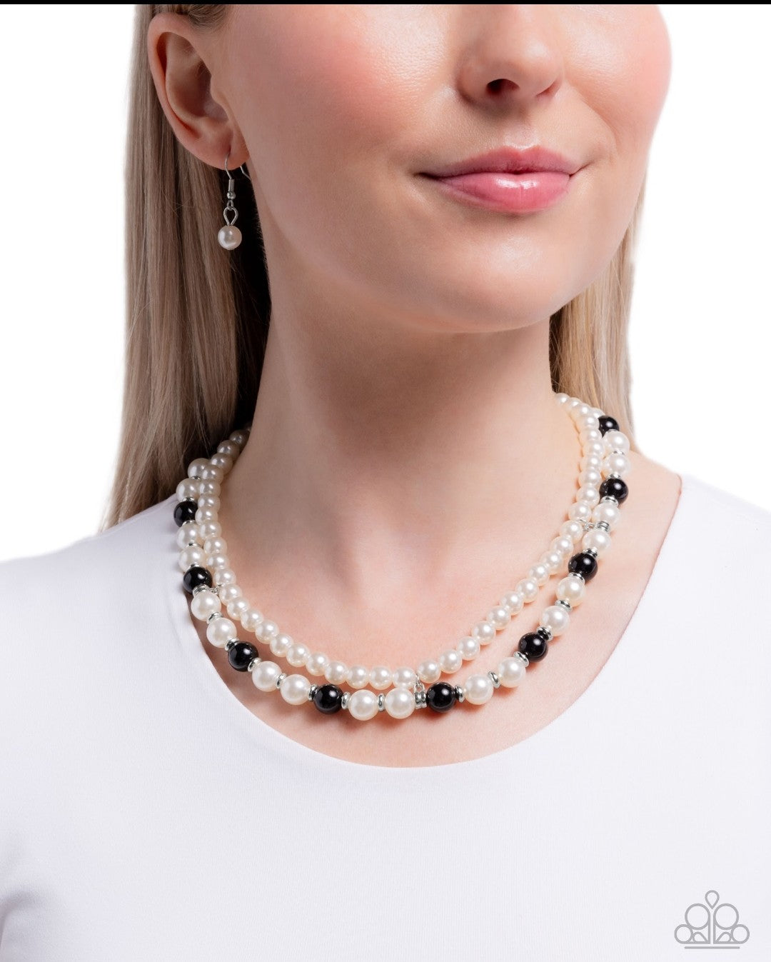 Pearl Pageantry - Black Necklace