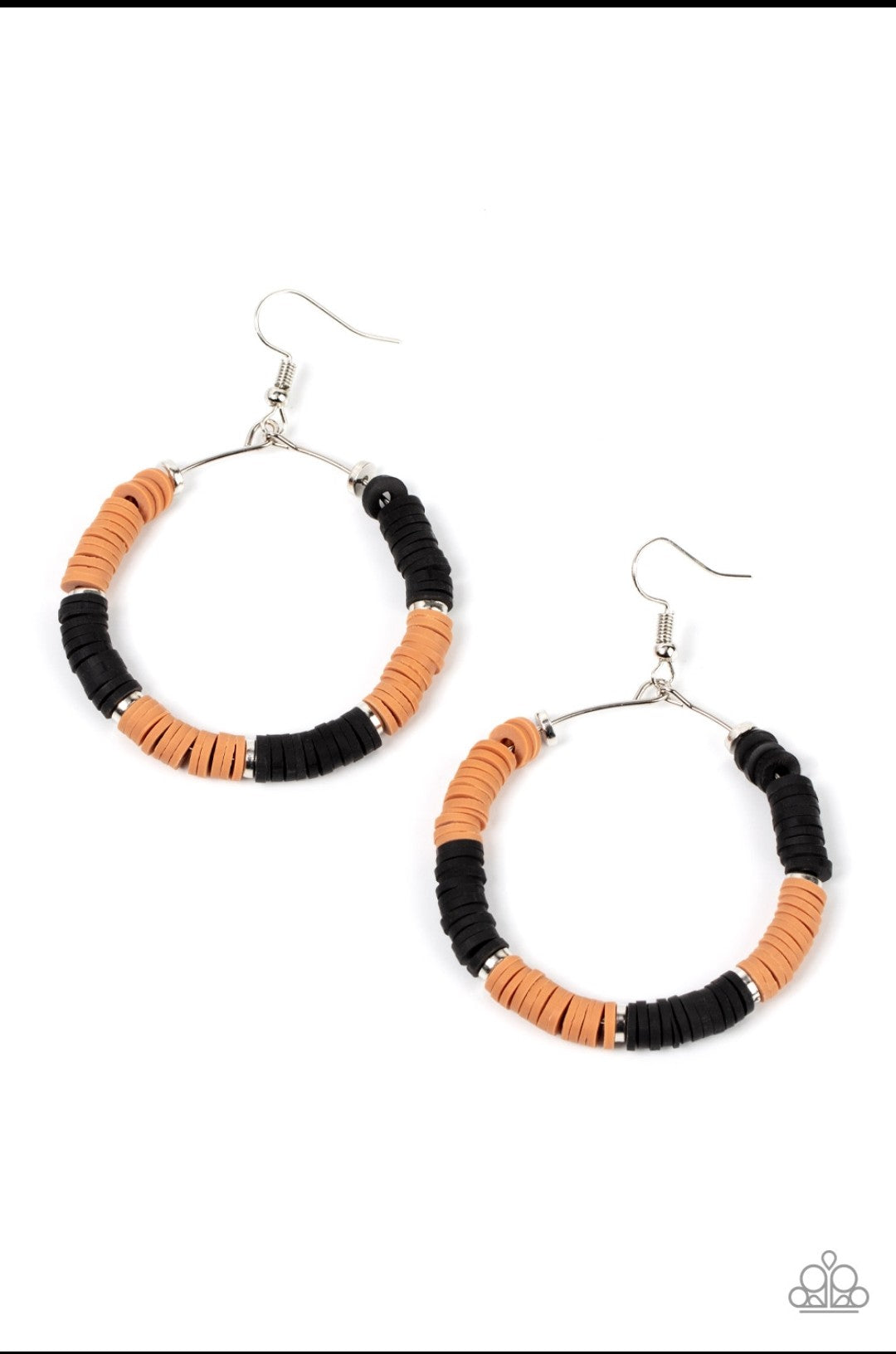 Skillfully Stacked - black Earring