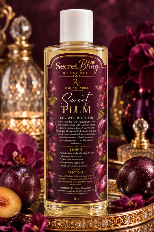 Sweet Plum Shower Body Oil