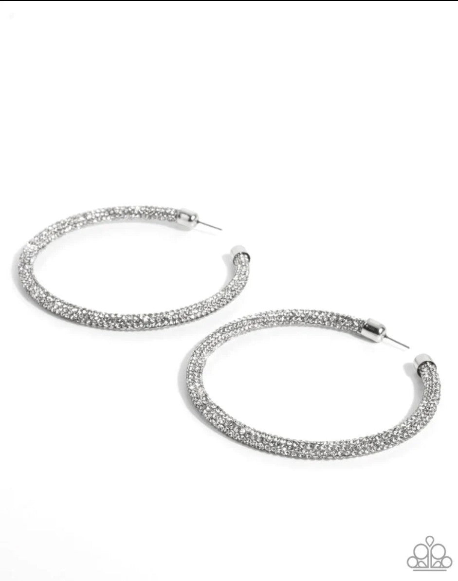 Classy Condition - White Earring