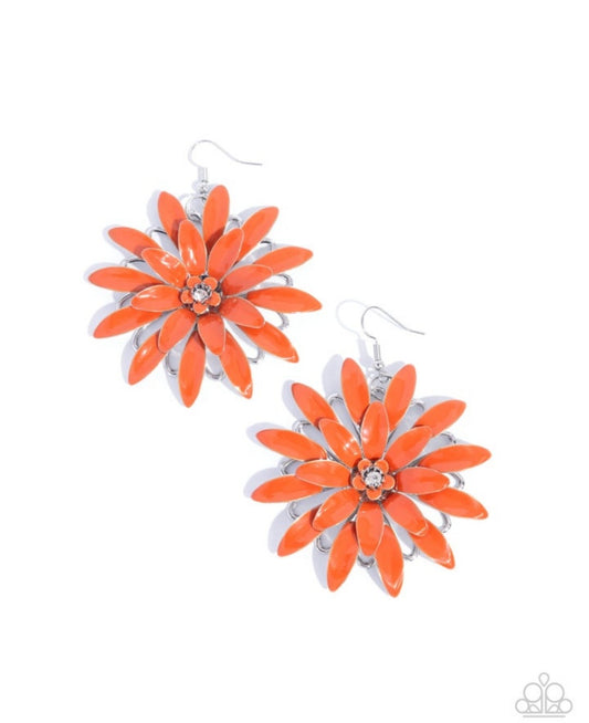 Floral Feeling Orange Earring