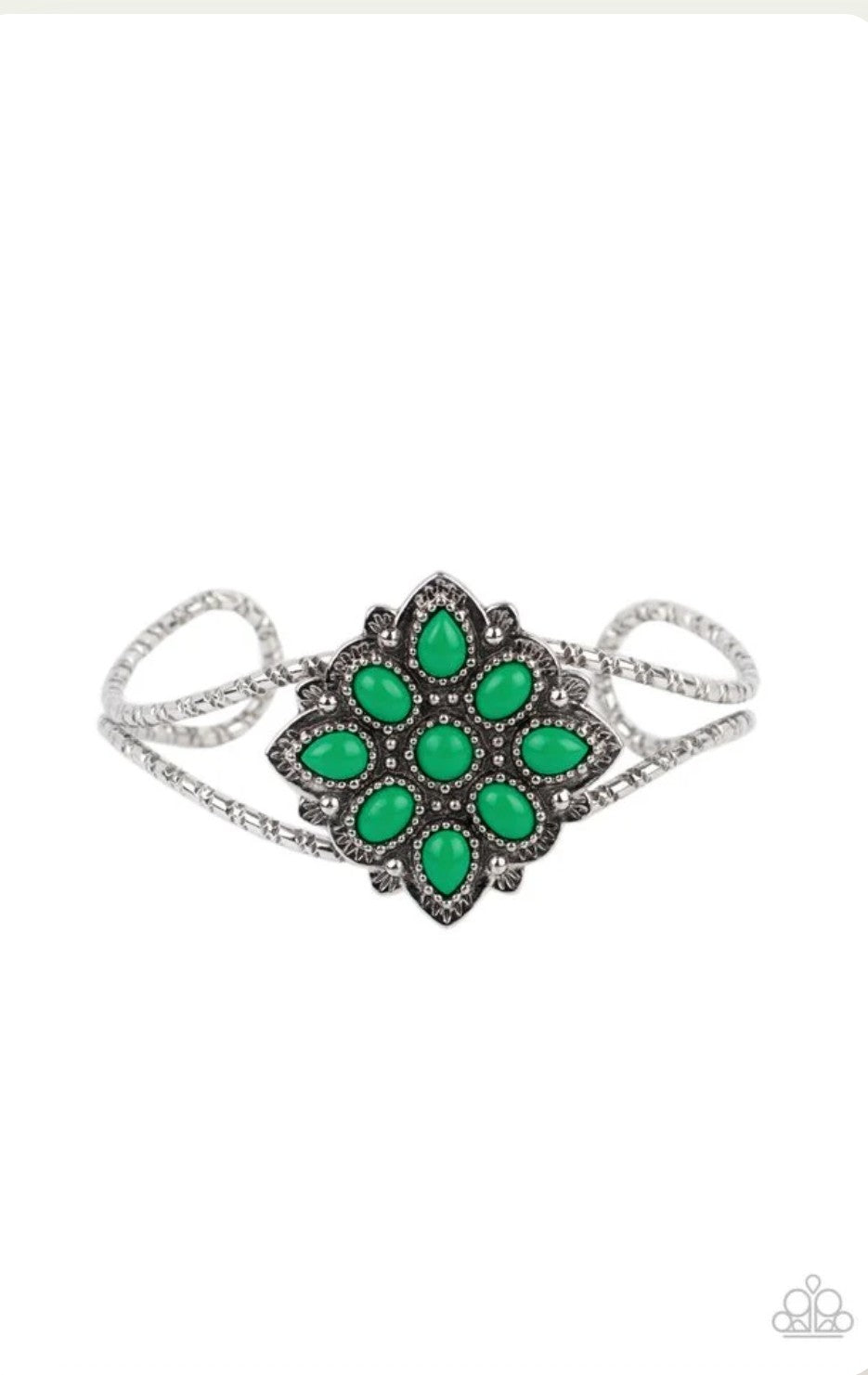 Happily Ever Applique Green Bracelet