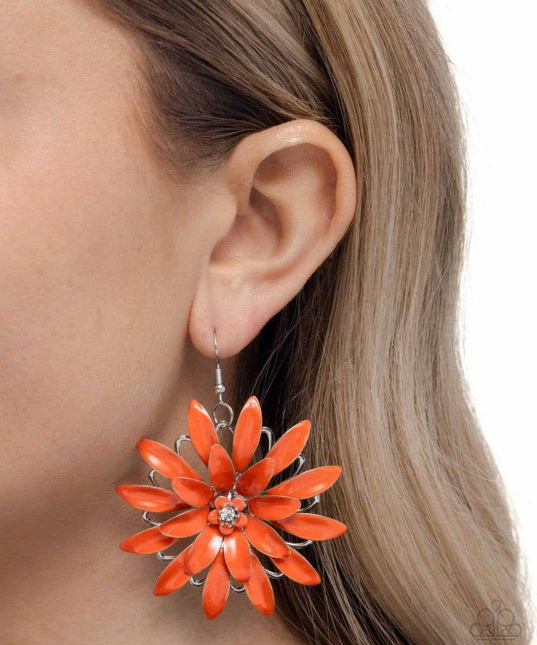Floral Feeling Orange Earring