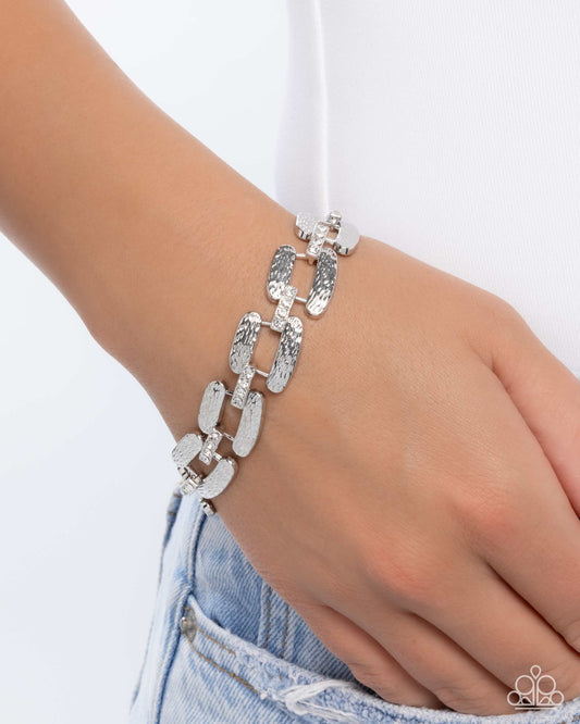 Demanding More - White Bracelet