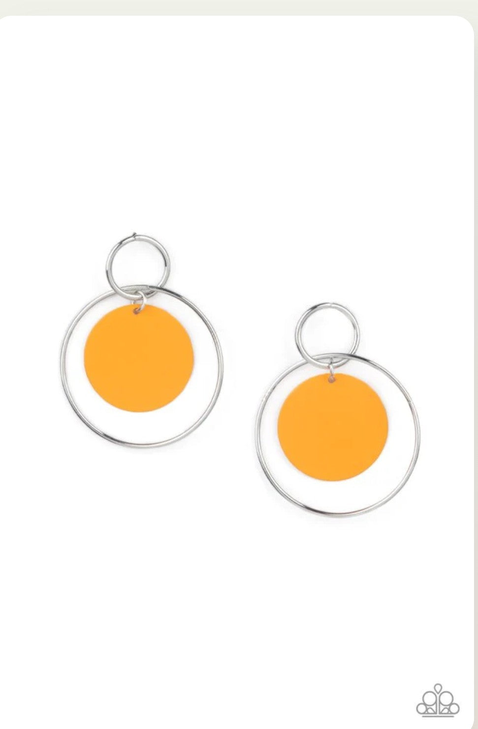 Pop, Look and Listen  Orange Earring