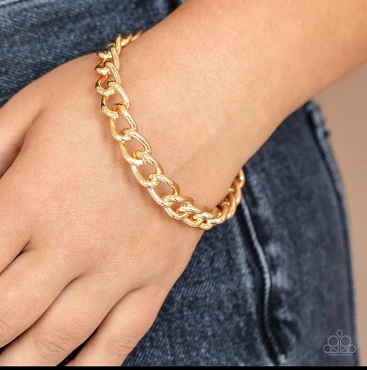 Rebel Radar Gold Bangle Bracelet