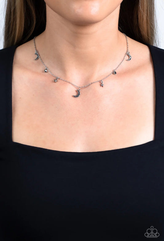 Lunar Lagoon - Silver Necklace