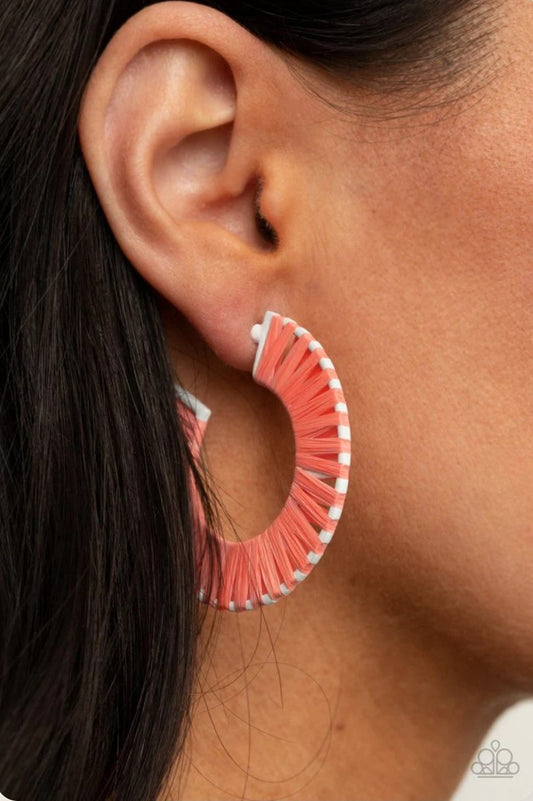 Everybody Congal Orange Hoop Earring