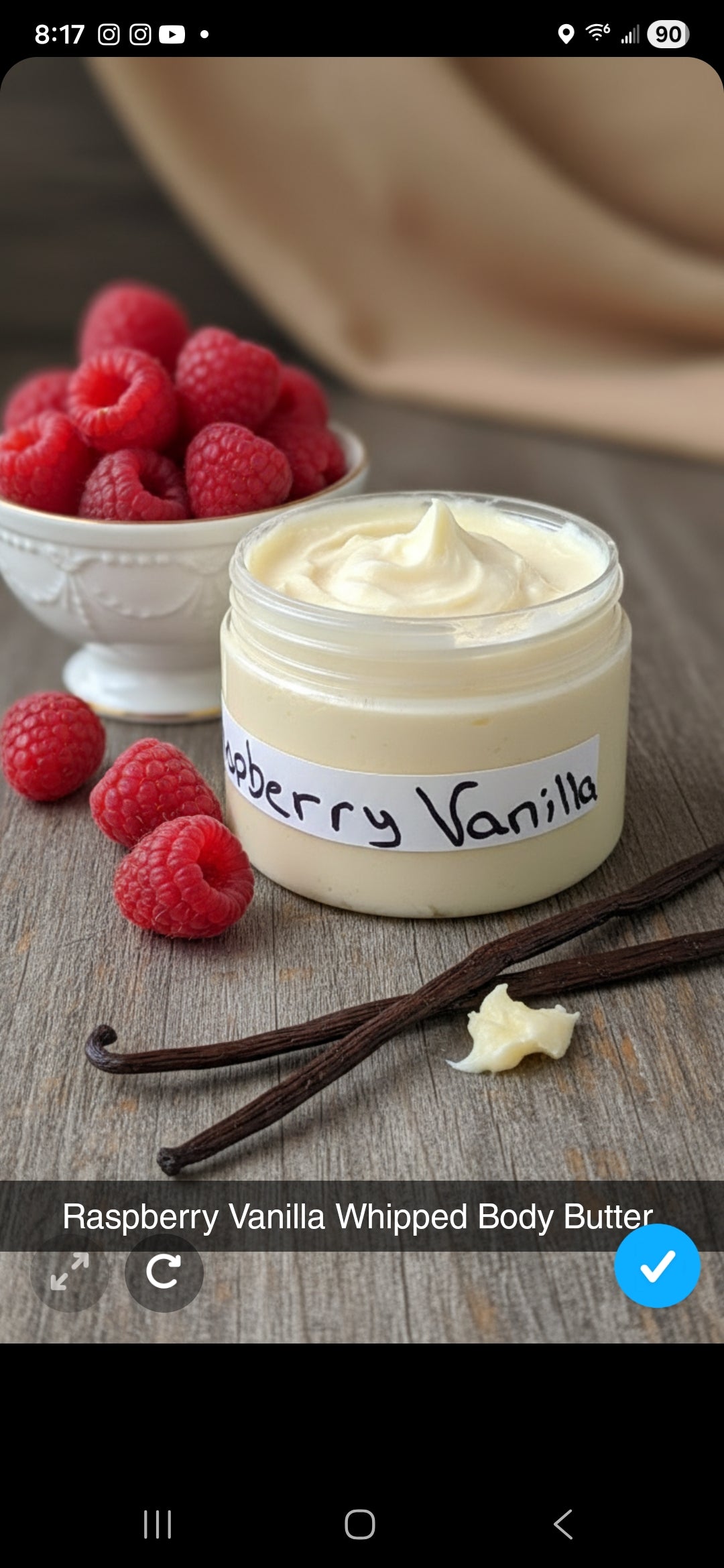 Raspberry Vanilla Whipped Body Butter