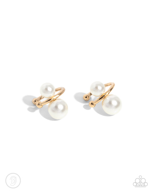 Elegant Emblem - Gold Ear Cuff Earring
