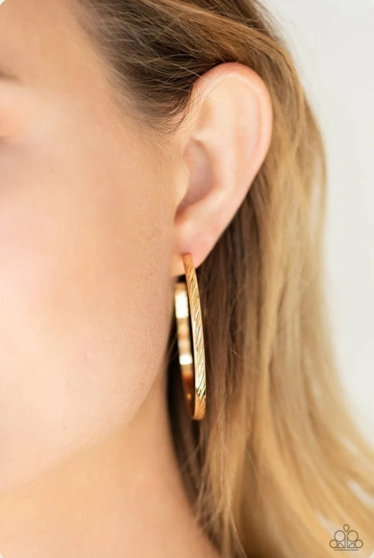 Reporting for Duty - Gold Earring