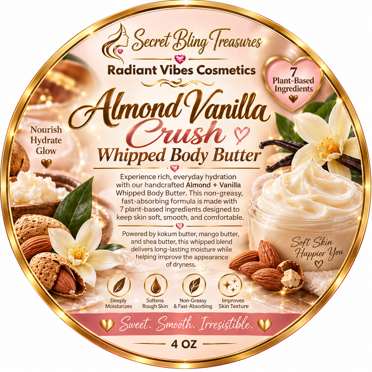 Almond Vanilla Crush Whipped Shea Butter mini