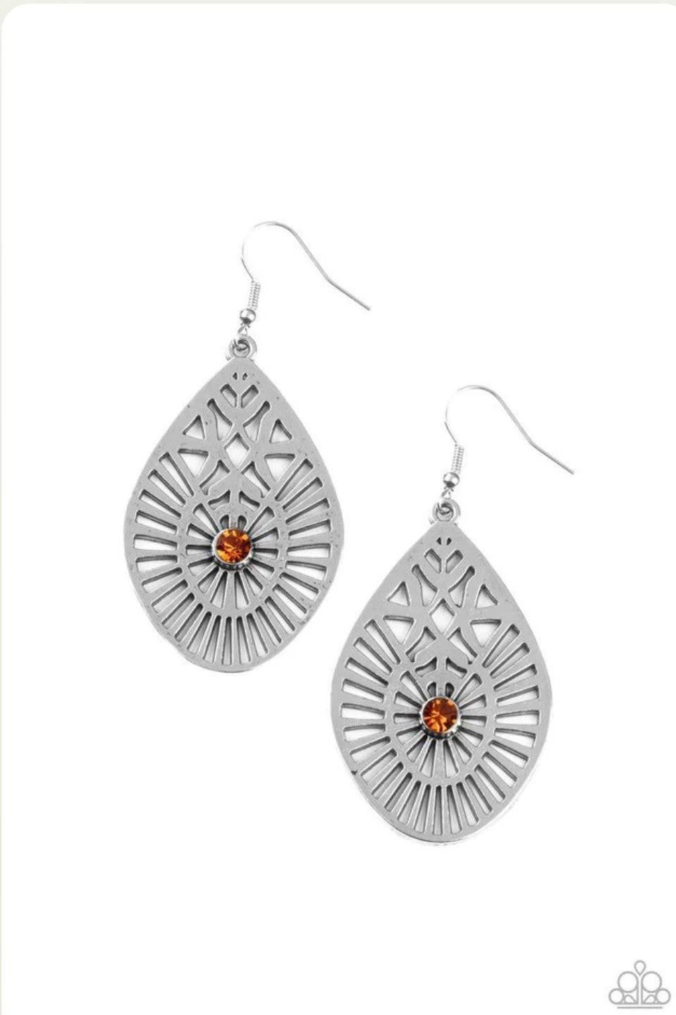 Modern Mural Brown Earring
