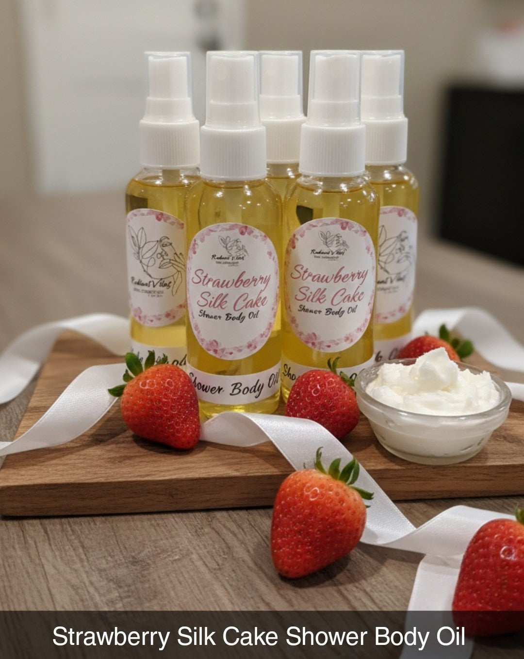 Strawberry Silk Cake Shower Body Oil