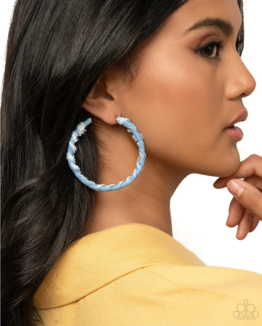 Denim Debut - Blue Earring