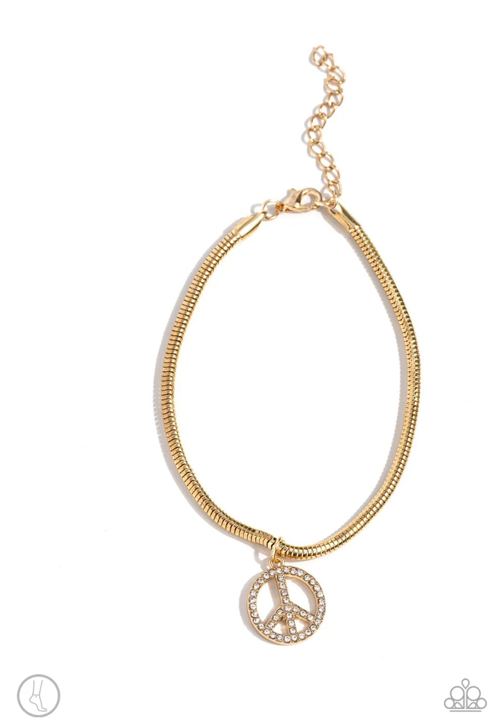 Pampered Peacemaker" Gold Anklet