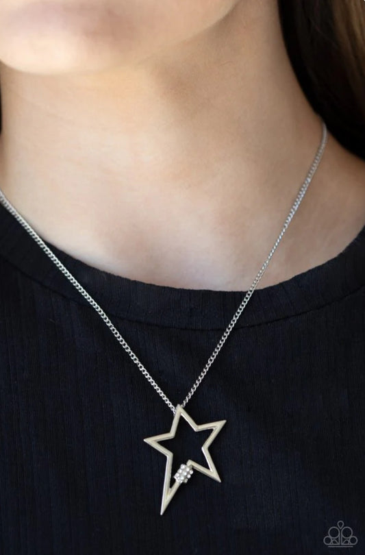 Light Up The Sky - White Necklace